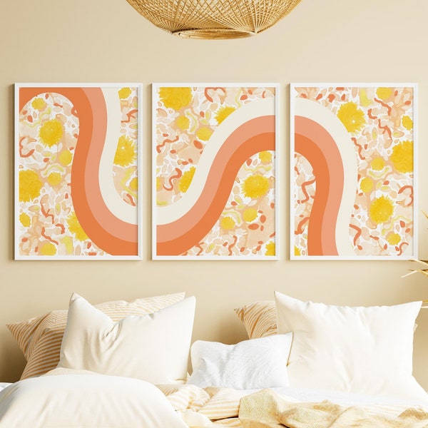 Yellow Modern Print Etsy