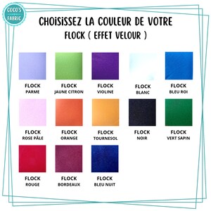 Prénoms ou Mots thermocollants en flex et flock image 4