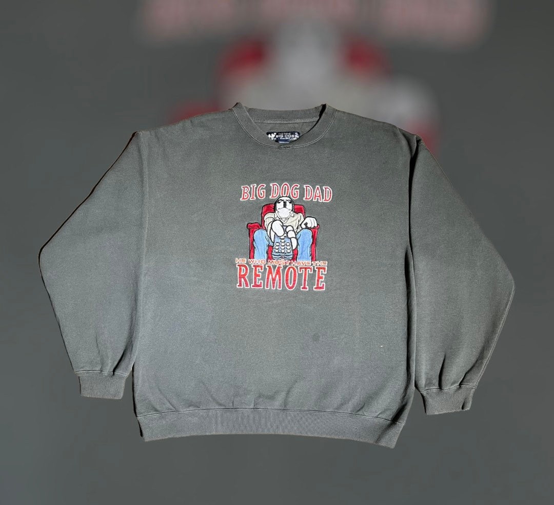 Vintage Big Dog Dad Embroidery Sweatshirt S Size Etsy