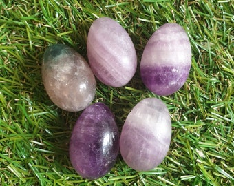 Fluorite Egg, Sugar fluorite, fluorite, stone, gemstone, natural stone, healing stone, fluorite tumbles