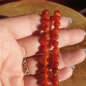 Carnelian bracelet, 6mm, Carnelian, bracelet