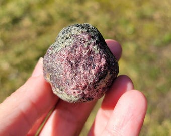 RARE Raw Biotite Garnet Stone, 72g/31mm/32mm/37mm, garnet, mica, crystal, stone, granada, garnet, Brazil MG