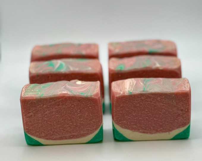 Coastal Watermelon Soap: Refreshing Lemon, Honeydew & Vanilla