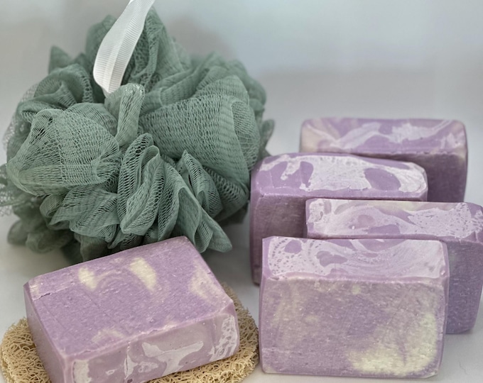 Peaceful Lavender Soap: Hand-Cut, Calming Aroma