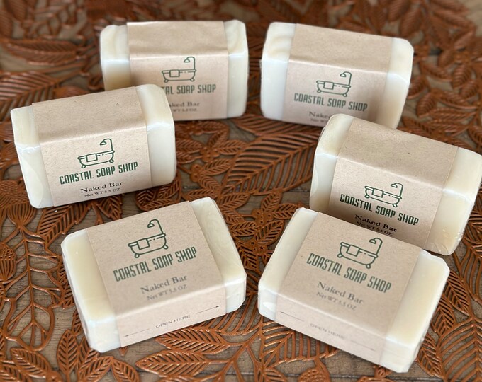 Unscented Naked Soap Bar, Gentle Cleansing