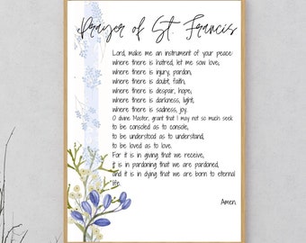 聖フランチェスコの祈りの壁画デジタルダウンロード