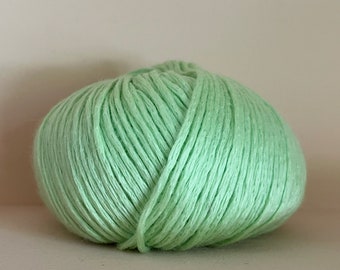 ALLO 70% ortie + 30 laine mérinos d'Arles fil de chaîne super doux pour tricot et crochet couleur vert pistache 50g