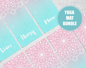 Personalized Yoga Mat, Mandala Yoga Mat, Pattern Yoga Mat, Custom Yoga Mat, Fitness Gift Idea, Yoga Mat Bundle, Yoga Mat, Rubber Yoga Mat