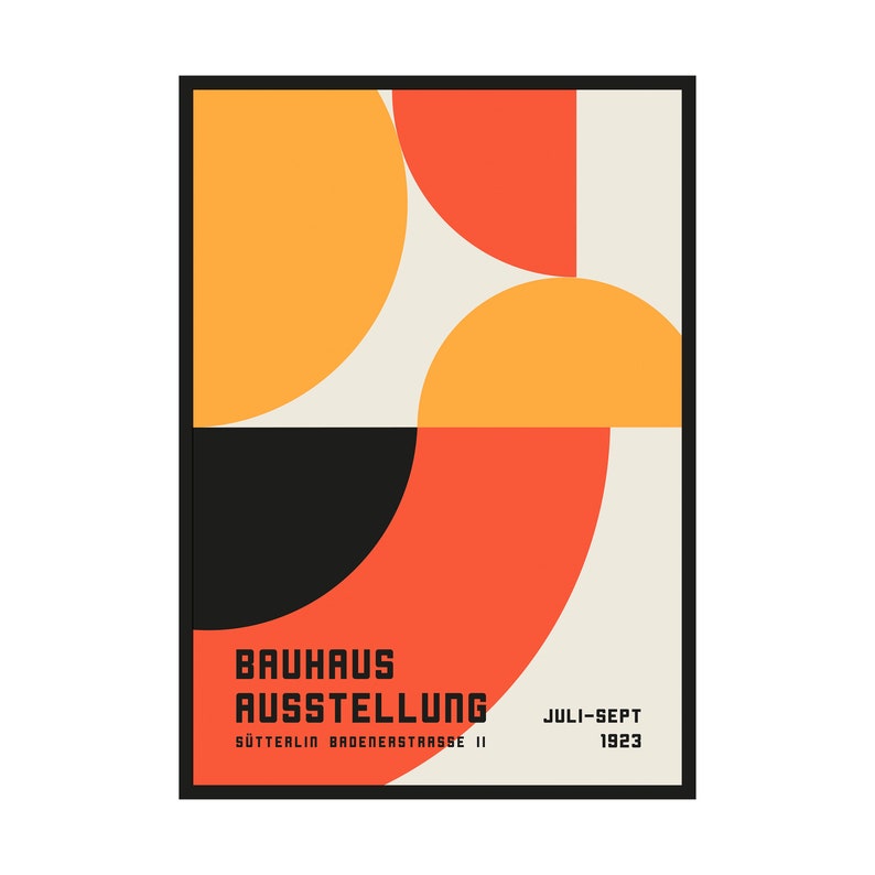 Bauhaus Exhibition Art Wall Print, Bauhaus Digital Download Wall Print ...