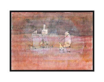 Paul Klee - Episode Before an Arab Town 1923 Wall Print, Vintage Abstract Painting Digital Download Wall Print, Printable Wall Art