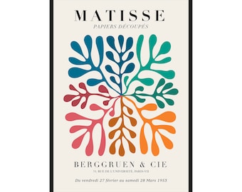 Exposição de arte de Henri Matisse, pôster de arte para download digital, impressão digital de arte de Picasso, decoração de arte de Matisse, arte de Matisse para impressão