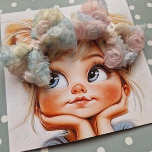 Tulle Hair Bow Clip: Baby Girl Photo Prop