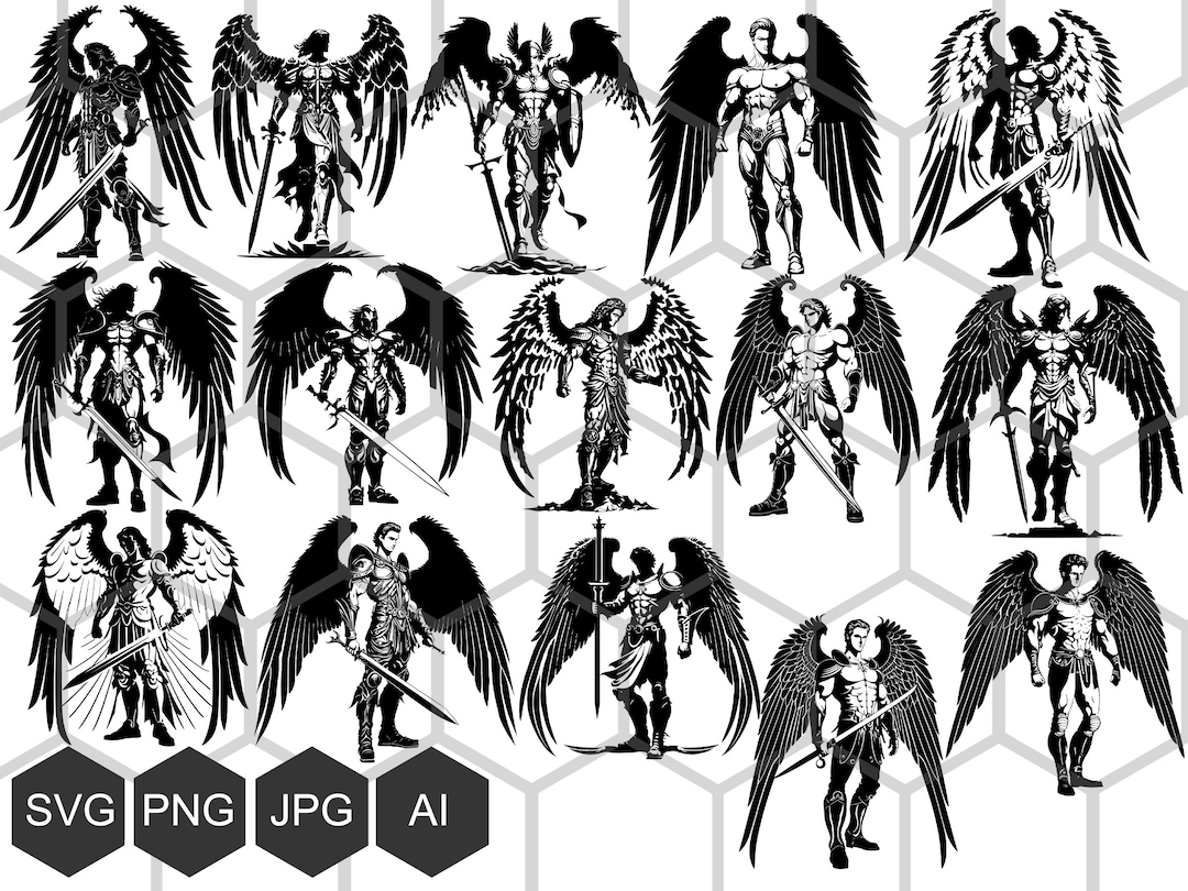Archangels Bundle, Angel Svg, Archangel Svg, Holy Svg, God Blessing Svg