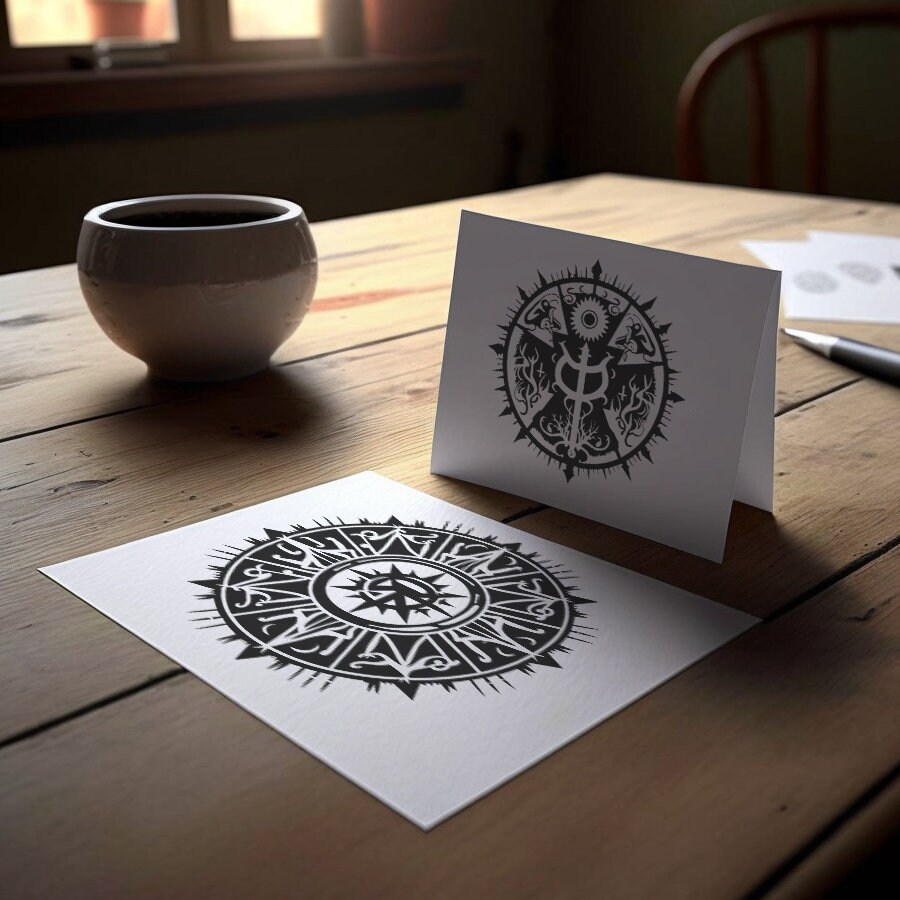 Alchemy Transmutation Circle SVG PNG Bundle, Occult Magic Sigil 