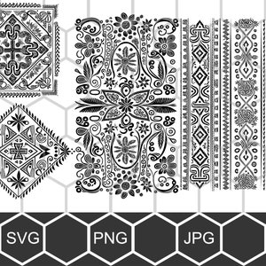 Slavic pattern pagan vector cut file svg engraving png magic  sketch for print