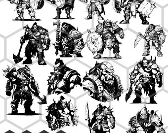 Embrace the Fierce and Mighty World of Orcs with our Warrior SVG Collection - Designs to Elevate Your Crafting Game with Orc SVG