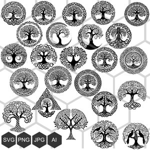 Discover the Beauty of Celtic Culture with our Intricate Celtic Tree of Life SVG - Perfect for Crafts and Home Decor, Celtic Tree bundle