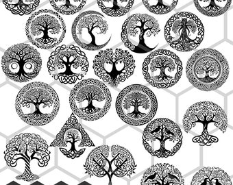 Discover the Beauty of Celtic Culture with our Intricate Celtic Tree of Life SVG - Perfect for Crafts and Home Decor, Celtic Tree bundle