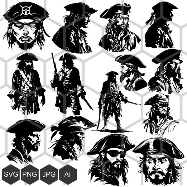 Ahoy, Mateys! Unlock the Treasure Trove of Creativity with Our Collection of Pirate SVG Images - Perfect for Adventure-Loving Designers