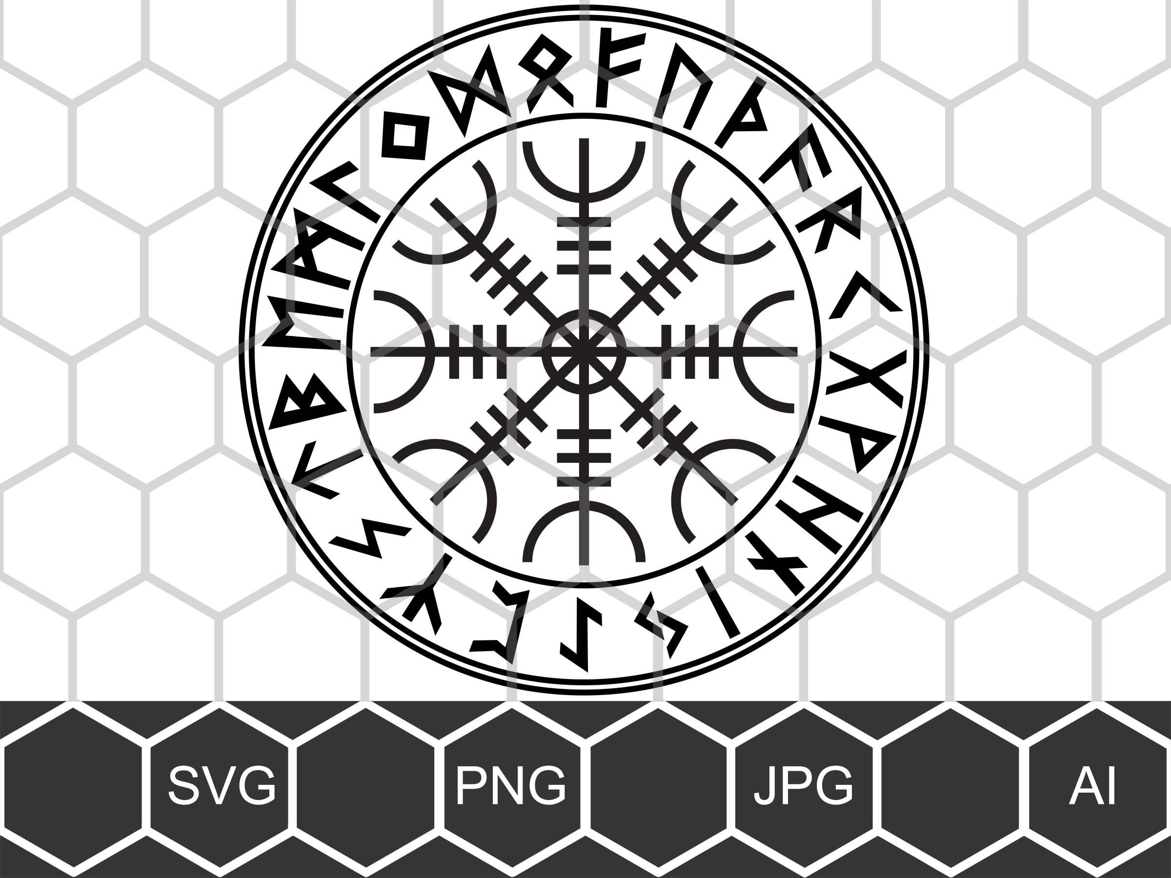 World Rune Wheel Aegishjalmur Rune Wheel