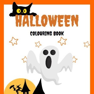 Halloween Colouring Book for Kids - 15 Printable Colouring Pages