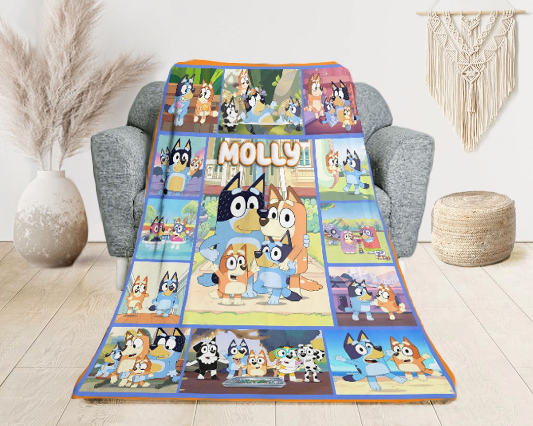 Bluey Blanket Personalised Blanket Custom Blanket Made to Order