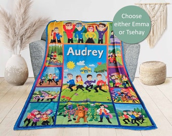 Wiggles Blanket | Personalised Blanket | Custom Blanket | Made to Order | Personalised Wiggles Blanket | Kids Blanket | Bedding | Blanket