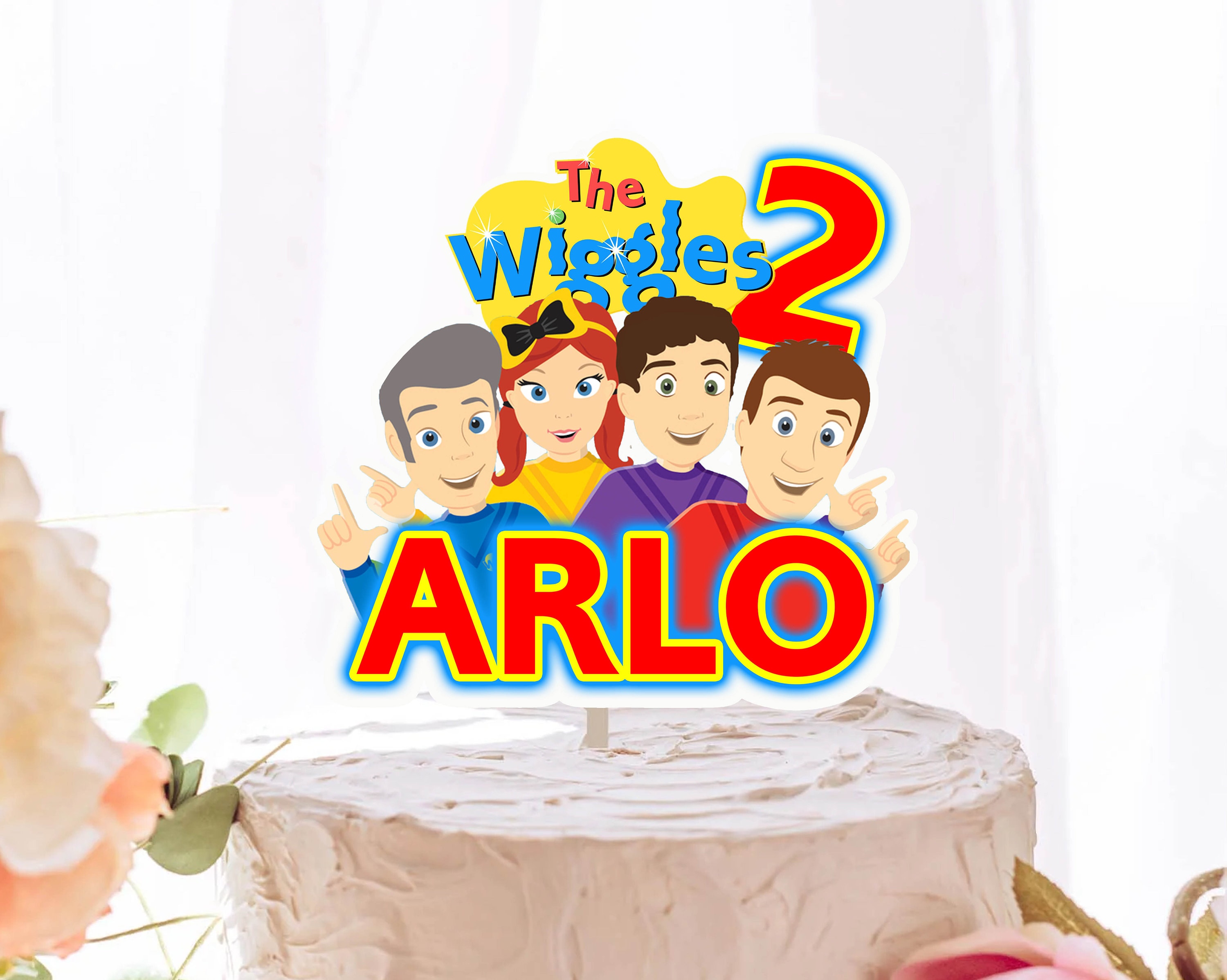 Wiggles Cake Topper Digital Cake Topper Birthday Cake Etsy Australia