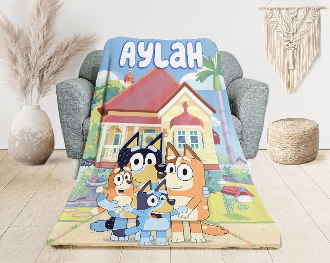 Bluey Blanket Personalised Blanket Custom Blanket Made to Order