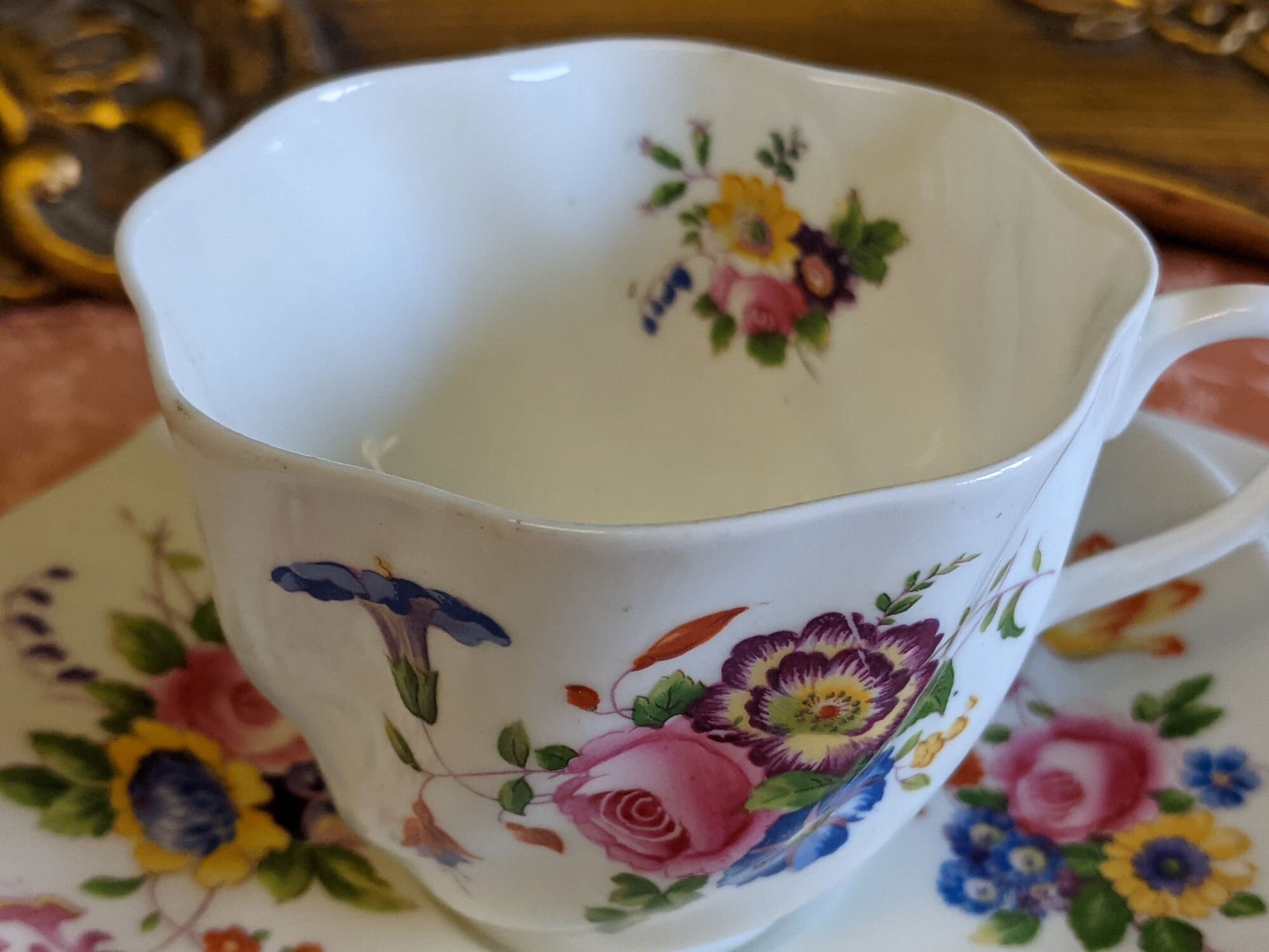 Coalport Y2543 Cobalt & Gold Coffee Pot, 7 1/8