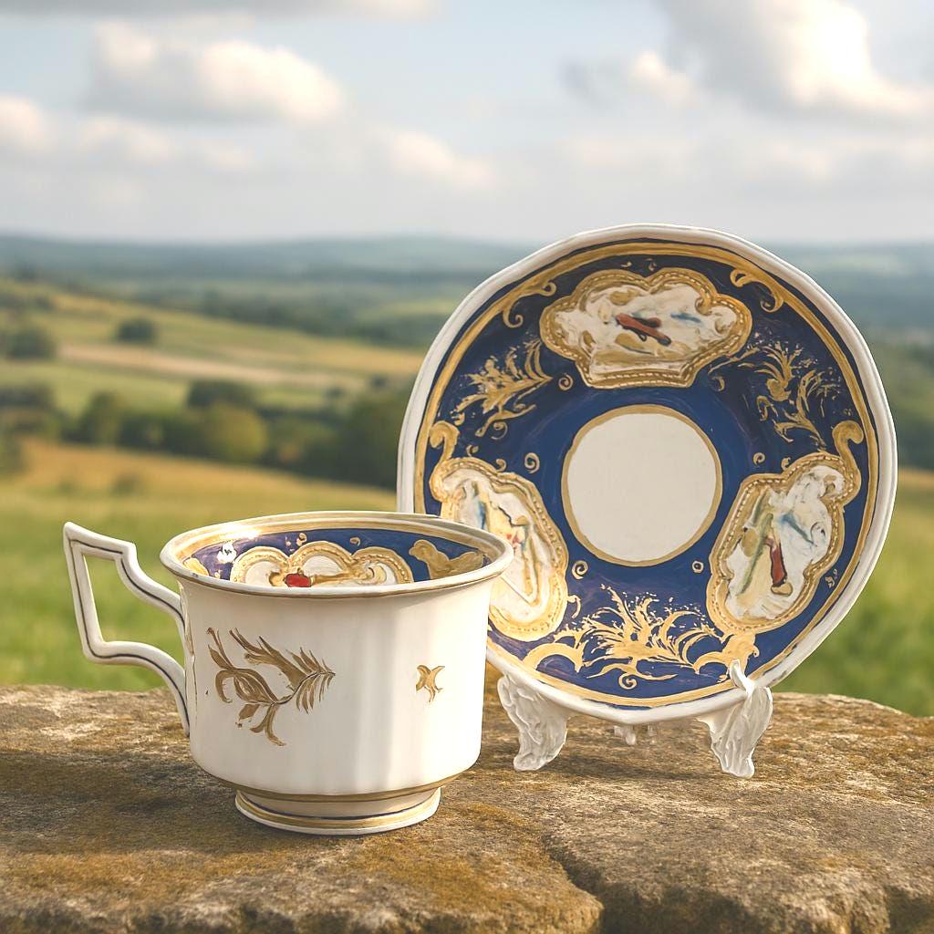 青白陶器 火鉢 竹と鳥のデザイン Noritake blue bird - Etsy 日本