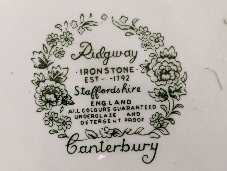 Ridgway Ironstone Canterbury Teapot Etsy