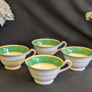 Tazas de té Allandale de porcelana china antigua de Grosvenor Ye