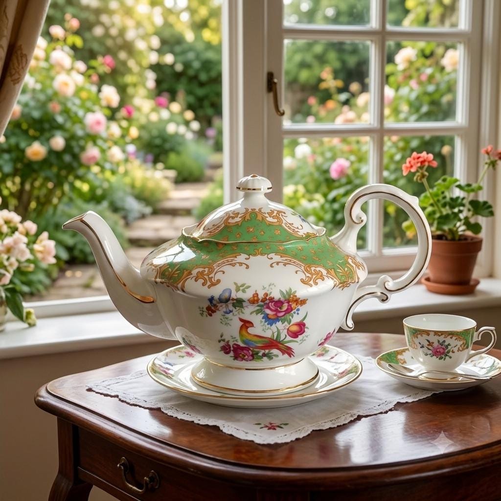 Paragon Rockingham Teapot - Etsy