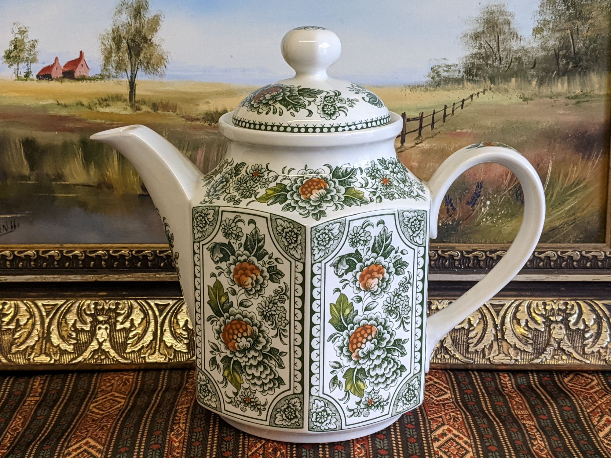Ridgway Ironstone Canterbury Teapot Etsy
