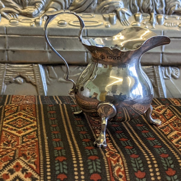 George Nathan and  Ridley Hayes Sterling Silver Cream Jug. Chest. c.1901