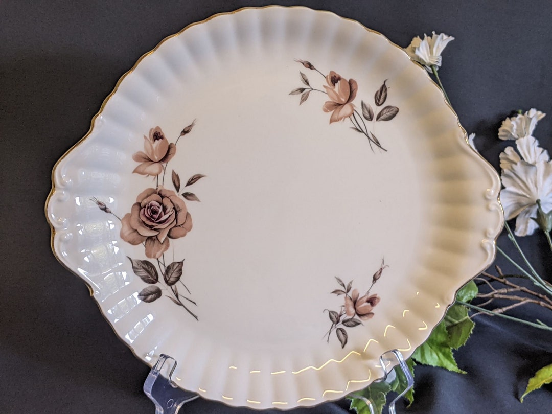 Vintage Royal Albert China Fluted Cake Plate Etsy