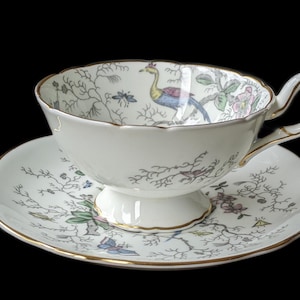 Rare vintage Coalport Cairo paradise cup & Saucer