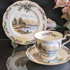 Royal Albert Road To The Isles Bone China Tea Trio