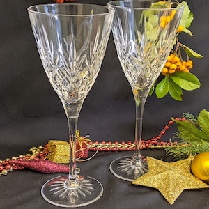 Edinburgh Crystal Romeo pattern Wine Glasses