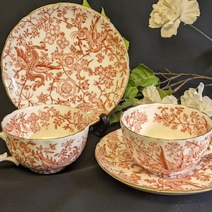 Vintage Nagoya Nippon Porcelain Cups & Saucers. c1920s