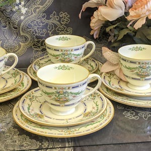 Royal Doulton The Ormonde Cups & Saucers and Side Plates. Tea trio&#39;s
