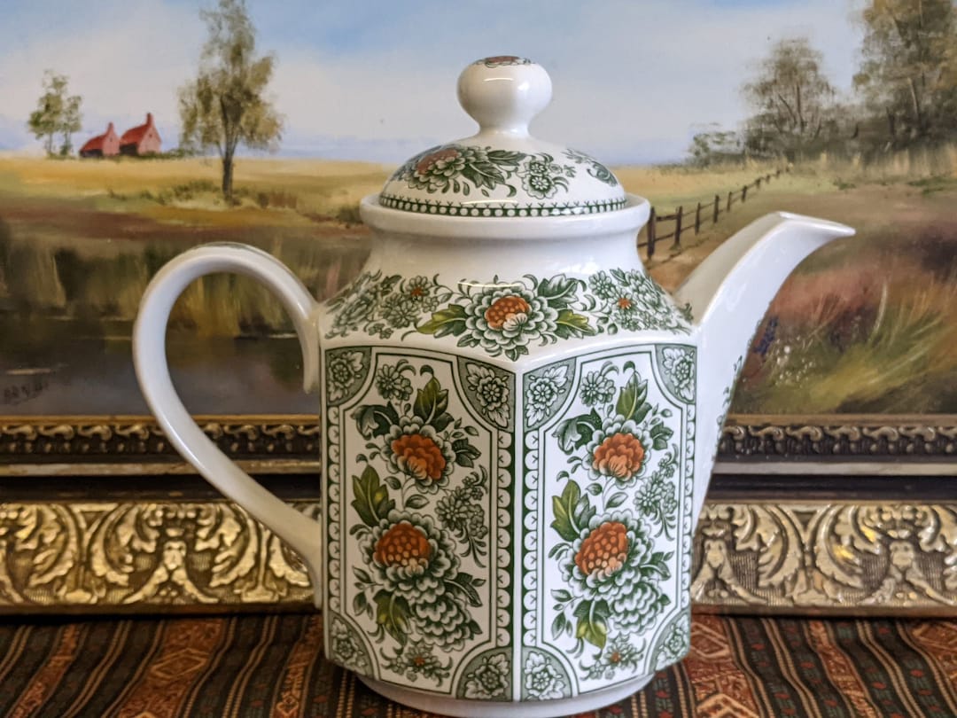 Ridgway Ironstone Canterbury Teapot Etsy