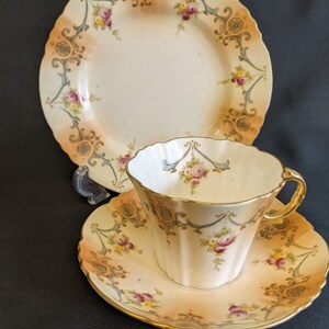 Royal Albert Crown China Brown Bone China Tea Trio