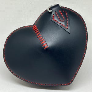Handmade Leather Heart Purse