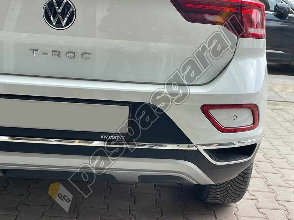 VW T-Roc Facelift Chrom Auspuff Sicht Diffusor 3-tlg. Über -  Österreich