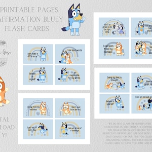 Blauwe DOG-bevestigingskaarten voor alle leeftijden, Homeschool Printables, Speelkamer, Klaslokaal, Leerkaarten voor non-verbaal, Montessori-leren.