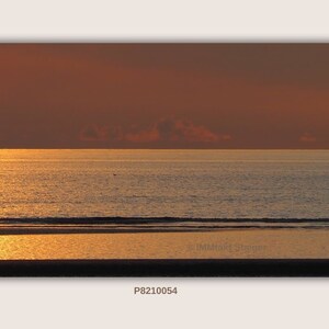 Evening mood on the beach of Rømø - canvas print