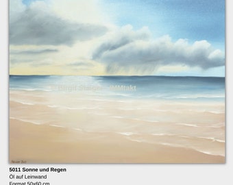 Sun and rain by the sea