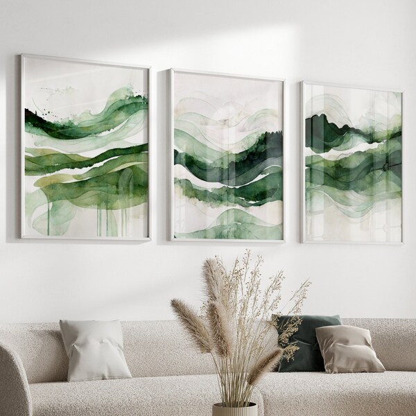 Emerald Wall Art Etsy